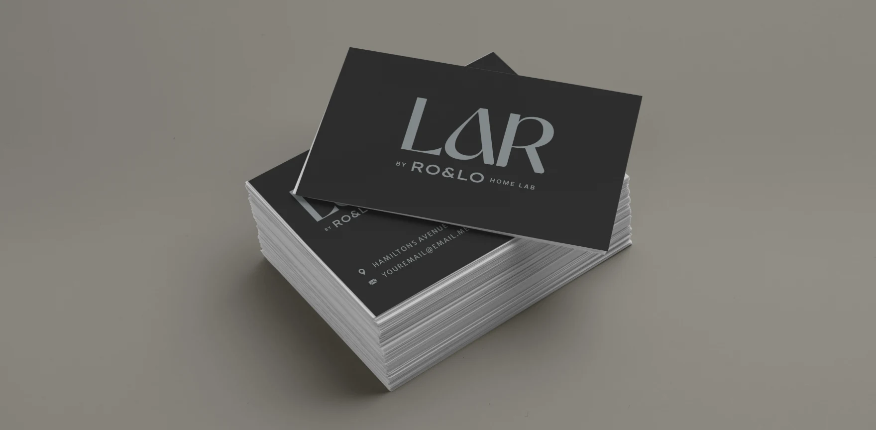 Tarjetas de presentación de LAR por RO&LO Home Lab